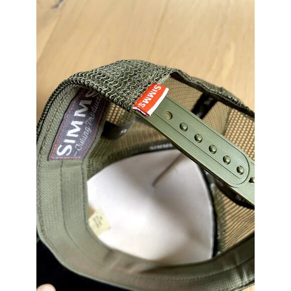 Simms Kype Jaw Trucker Hat - Green Fishing Snapback - Picture 2 of 3